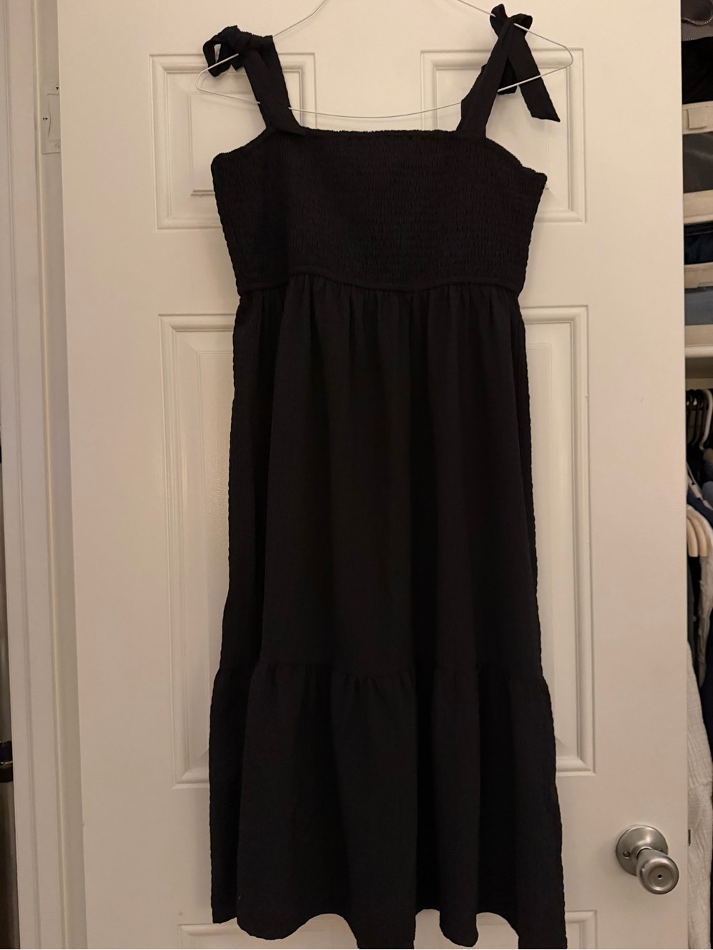 And Now This Black Tie-Strap Sundress